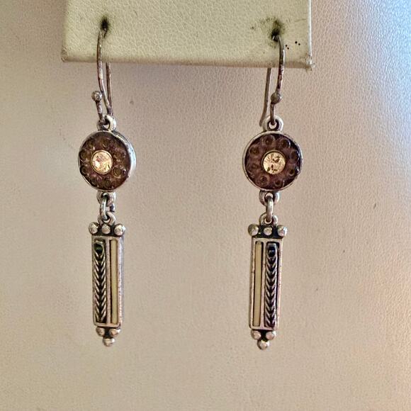 Pair of Vintage Lia Sophia Silver Tone Earrings - Picture 7 of 8